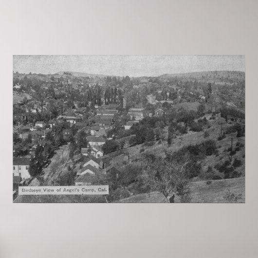 Uitzicht van Angels CampAngels Camp, CA Poster (Voorkant)