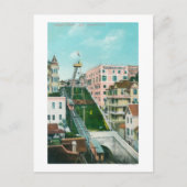 Uitzicht van Angels Flight Trolley Briefkaart (Voorkant)