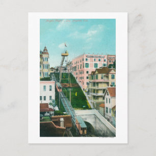Uitzicht van Angels Flight Trolley Briefkaart