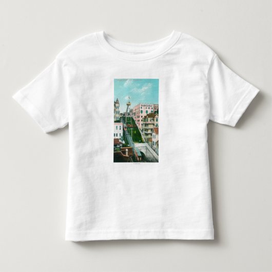 Uitzicht van Angels Flight Trolley Kinder Shirts (Voorkant)