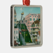 Uitzicht van Angels Flight Trolley Metalen Ornament (Rechts)