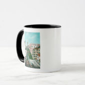 Uitzicht van Angels Flight Trolley Mok (Voorkant links)