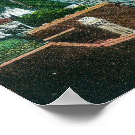 Uitzicht van Angels Flight Trolley Poster (Hoek)