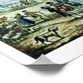 Uitzicht van Annonay in Vivarais en eerste vlucht Poster (Hoek)