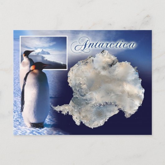 Uitzicht van Antarctica Briefkaart (Voorkant)