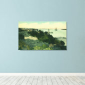 Uitzicht van Antioch en de San Joaquin Canvas Afdruk (Insitu (Houten vloer))