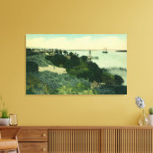 Uitzicht van Antioch en de San Joaquin Canvas Afdruk (Insitu (Woonkamer))
