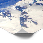 Uitzicht van Aoraki/Mount Cook in Nieuw-Zeeland Poster (Hoek)