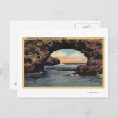 Uitzicht van Arch Rock langs West Cliff Drive Briefkaart (Voorkant / Achterkant)