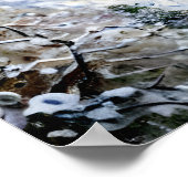 Uitzicht van Argenteuil in de sneeuw Poster (Hoek)