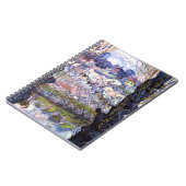 Uitzicht van Arles, bloeiende boomgaarden (1889) V Notitieboek (Linkerzijde)