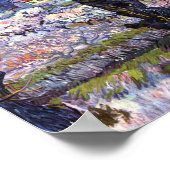 Uitzicht van Arles, bloeiende boomgaarden (1889) V Poster (Hoek)