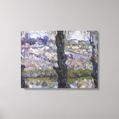 Uitzicht van Arles, bloeiende boomgaarden van Gogh Canvas Afdruk (Voorkant)