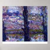 Uitzicht van Arles door Vincent van Gogh Poster (Voorkant)