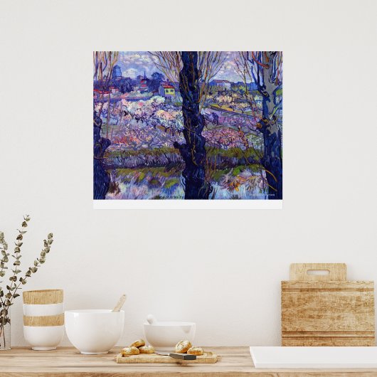 Uitzicht van Arles door Vincent van Gogh Poster (Keuken)