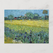 Uitzicht van Arles Irises Vincent van Gogh Briefkaart (Voorkant)