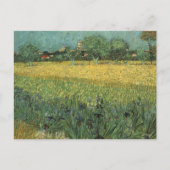 Uitzicht van Arles met Irises Briefkaart (Voorkant)