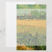 Uitzicht van Arles met Irises door Vincent van Gog Briefpapier (Voorkant / Achterkant)