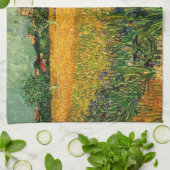 Uitzicht van Arles met Irises door Vincent van Gog Theedoek (Gevouwen)