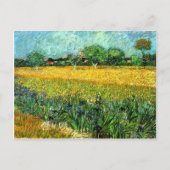 Uitzicht van Arles met Irises op de voorgrond Briefkaart (Voorkant)