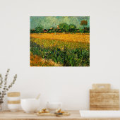 Uitzicht van Arles met Irises op de voorgrond Poster (Keuken)