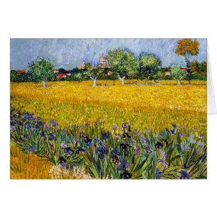 Uitzicht van Arles met verf van Irises Vincent van