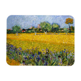 Uitzicht van Arles met verf van Irises Vincent van Magneet
