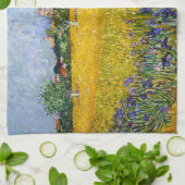 Uitzicht van Arles met verf van Irises Vincent van Theedoek (Gevouwen)