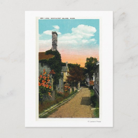 Uitzicht van Ash Lane Briefkaart (Voorkant)