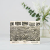 Uitzicht van Asheville, North Carolina (1912) Briefkaart (Staand voorkant)