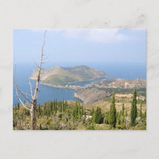 Uitzicht van Assos (Kefalonia) Briefkaart (Voorkant)