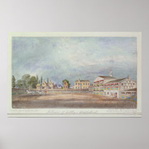 Uitzicht van Astley's amfitheater, 1777 Poster