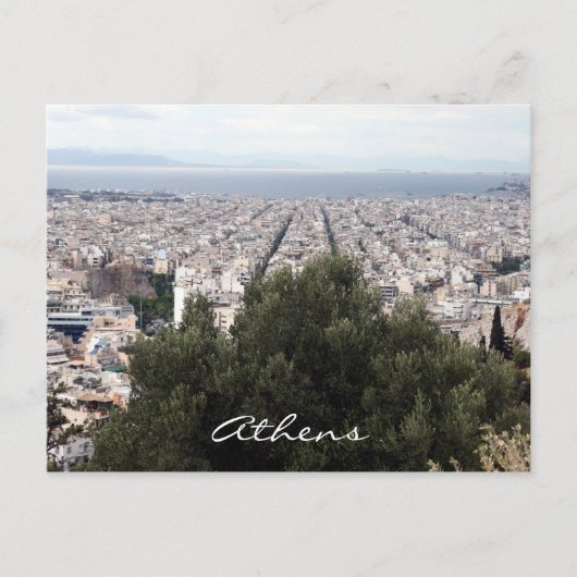 uitzicht van athene briefkaart (Voorkant)