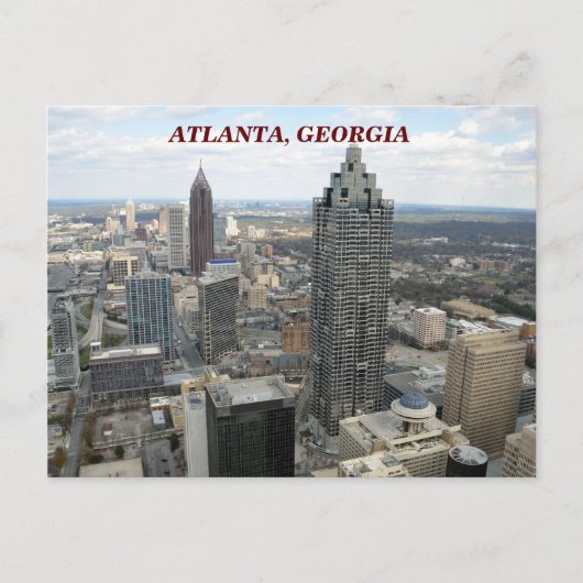 Uitzicht van Atlanta, Georgië Briefkaart (Voorkant)