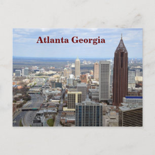 Uitzicht van Atlanta, Georgië Briefkaart