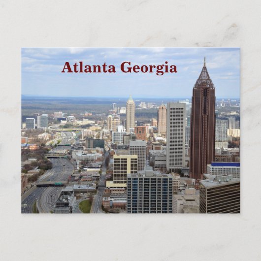 Uitzicht van Atlanta, Georgië Briefkaart (Voorkant)
