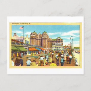  Uitzicht van Atlantic City Boardwalk Briefkaart