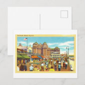  Uitzicht van Atlantic City Boardwalk Briefkaart (Voorkant / Achterkant)