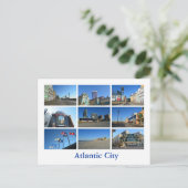 Uitzicht van Atlantic City Briefkaart (Staand voorkant)