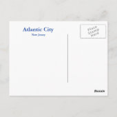 Uitzicht van Atlantic City Briefkaart (Achterkant)