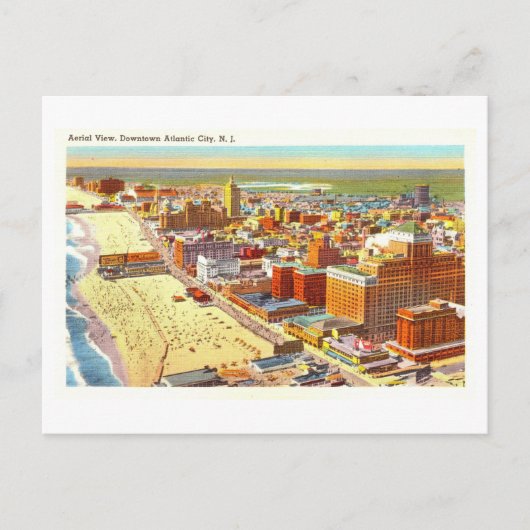  Uitzicht van Atlantic City, New Jersey, Briefkaart (Voorkant)