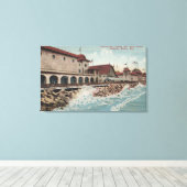 Uitzicht van Auditorium, Casino en Bath House Canvas Afdruk (Insitu (Houten vloer))