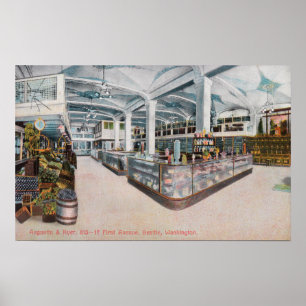 Uitzicht van Augustinus en Kyer Bakery Poster