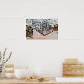 Uitzicht van Augustinus en Kyer Bakery Poster (Keuken)