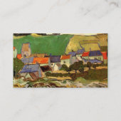 Uitzicht van Auvers door Vincent van Gogh. Visitekaartje (Achterkant)