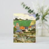 Uitzicht van Auvers (F799) Van Gogh Fine Art Briefkaart (Staand voorkant)