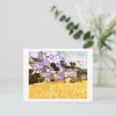 Uitzicht van Auvers met Church Van Gogh Fine Art Briefkaart (Staand voorkant)