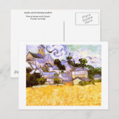 Uitzicht van Auvers met Church Van Gogh Fine Art Briefkaart (Voorkant / Achterkant)
