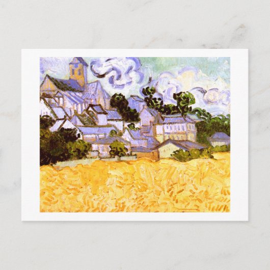 Uitzicht van Auvers met Church Van Gogh Fine Art Briefkaart (Voorkant)