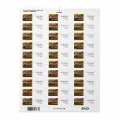 Uitzicht van Auvers Vincent van Gogh. Etiket (Full Sheet)